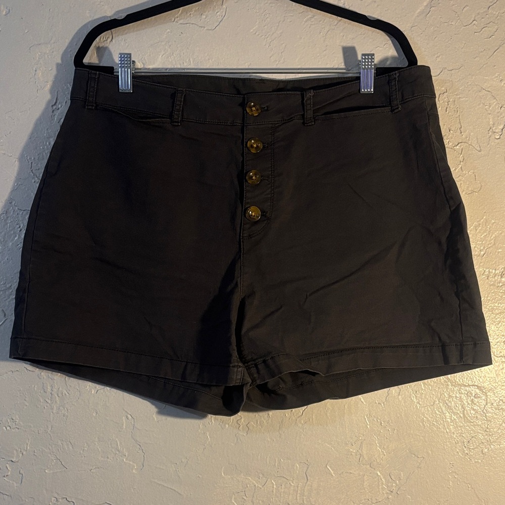 Old Navy High Waist Charcoal Shorts